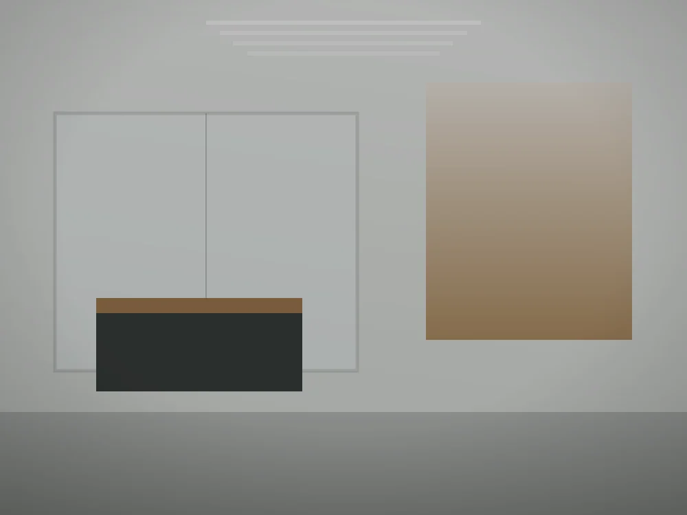 Commercial office interior after decorating